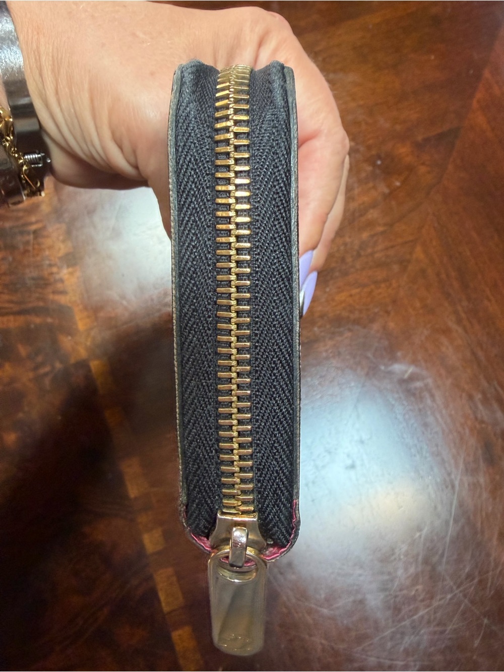 Louis Vuitton Black Murakami Multicolor Monogram Zip Wallet - Picture 4 of 9